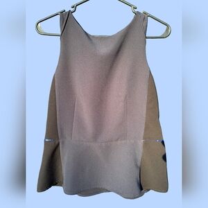 ANN TAYLOR BLACK AND BLUE WOMENS BUSINESS CASUAL TANK TOP SIZE 2 SMALL